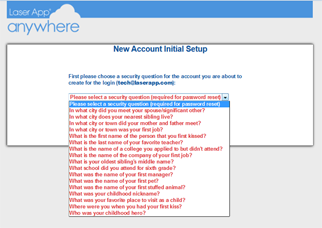 Set Security Question